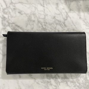 NWT Henri Bendel W 57 Folding Jewelry Case leather